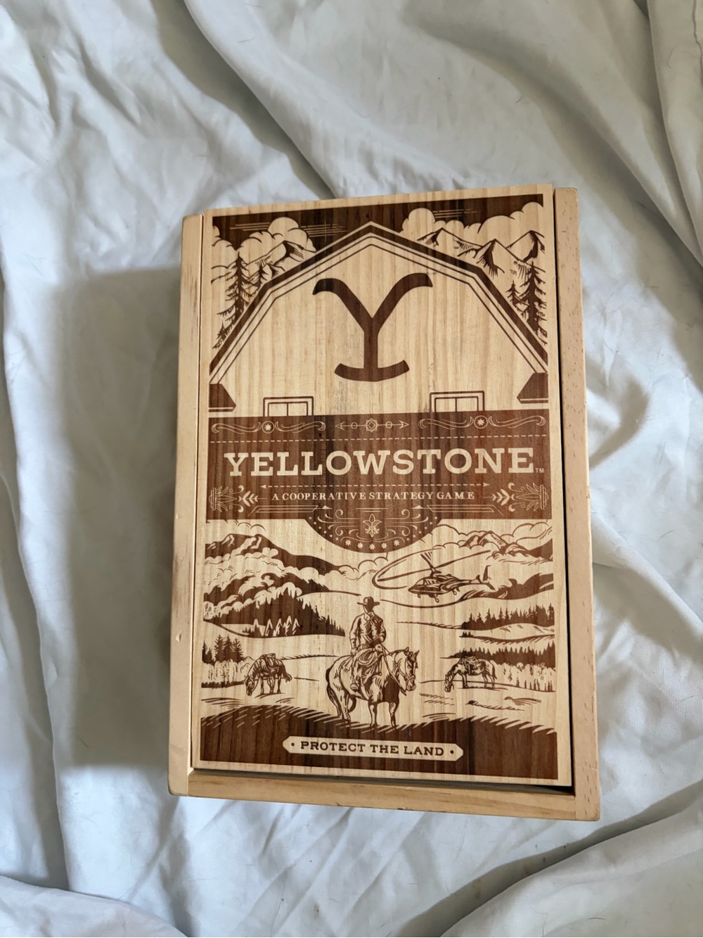 Yellowstone Board Game Buffalo Games Open Box Cards are factory Sealed